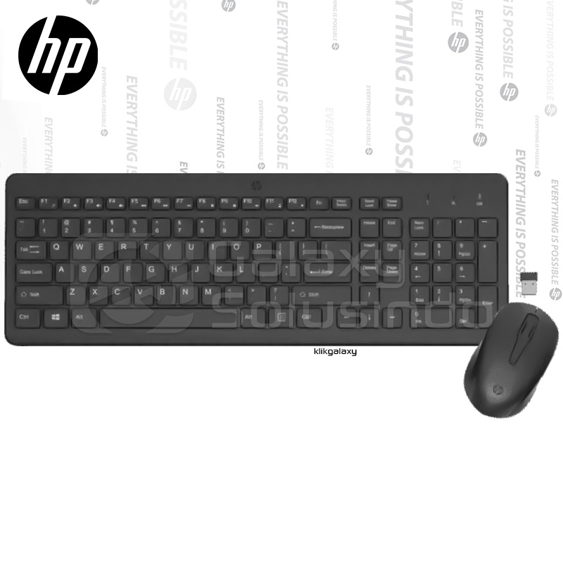 HP 330 Wireless Keyboard and Mouse Combo with LED Indicators