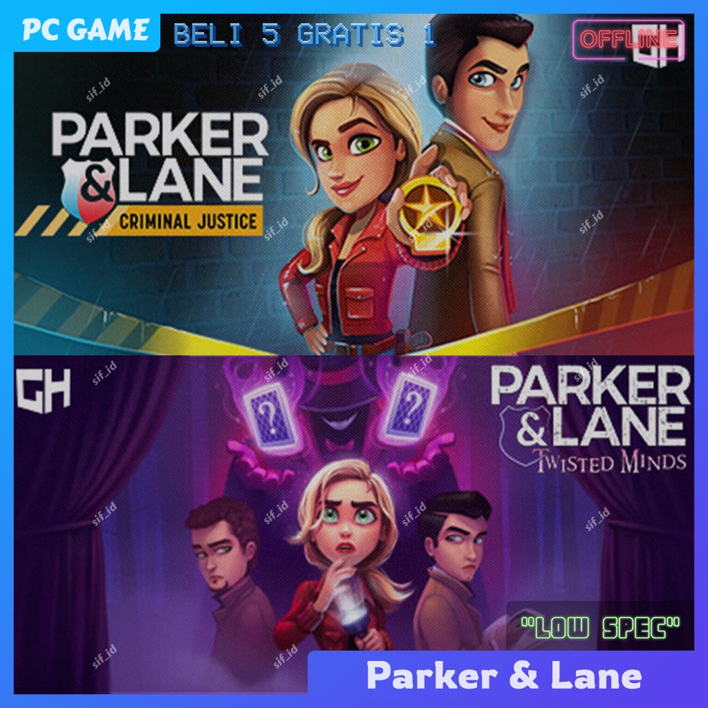 Parker & Lane: Twisted Minds - Parker & Lane: Criminal Justice - PC Game - DVD Game PC