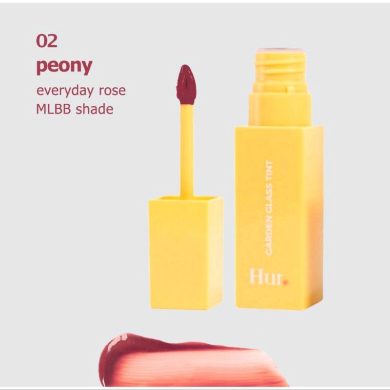 house of hur garden glass tint PEONY lip tint