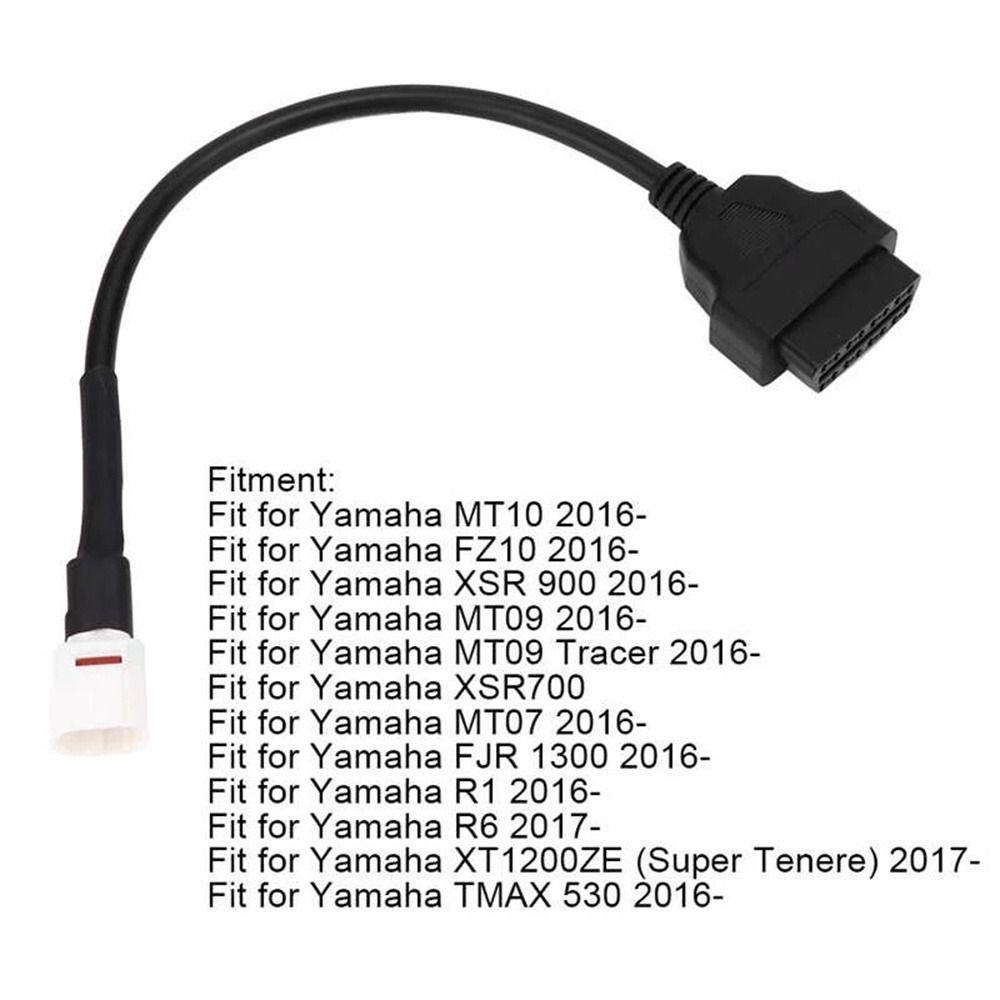 Lanfy Scanner Kabel Diagnostik Perlengkapan Motor Sparepart Diagnostik Kabel Alat OBD 16pin Ke 4pin 4pin Kabel Adaptor OBD2