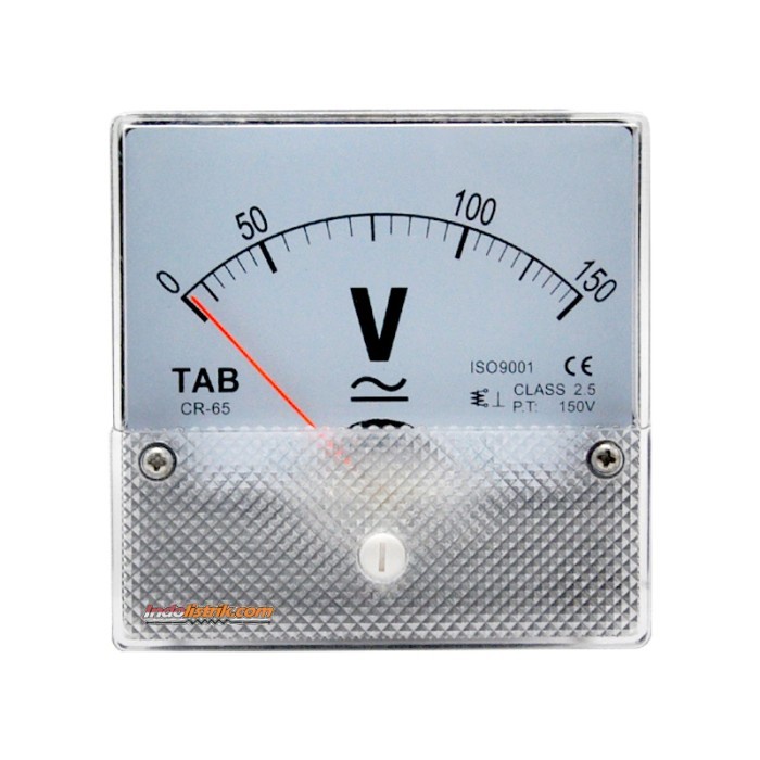 Volt Meter Analog AC / DC 150 V CR65 TAB