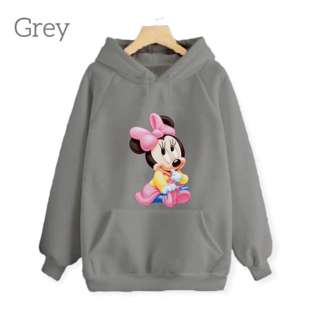 Hzl_outfit Sweater Hoodie Anak Perempuan Minie Baby