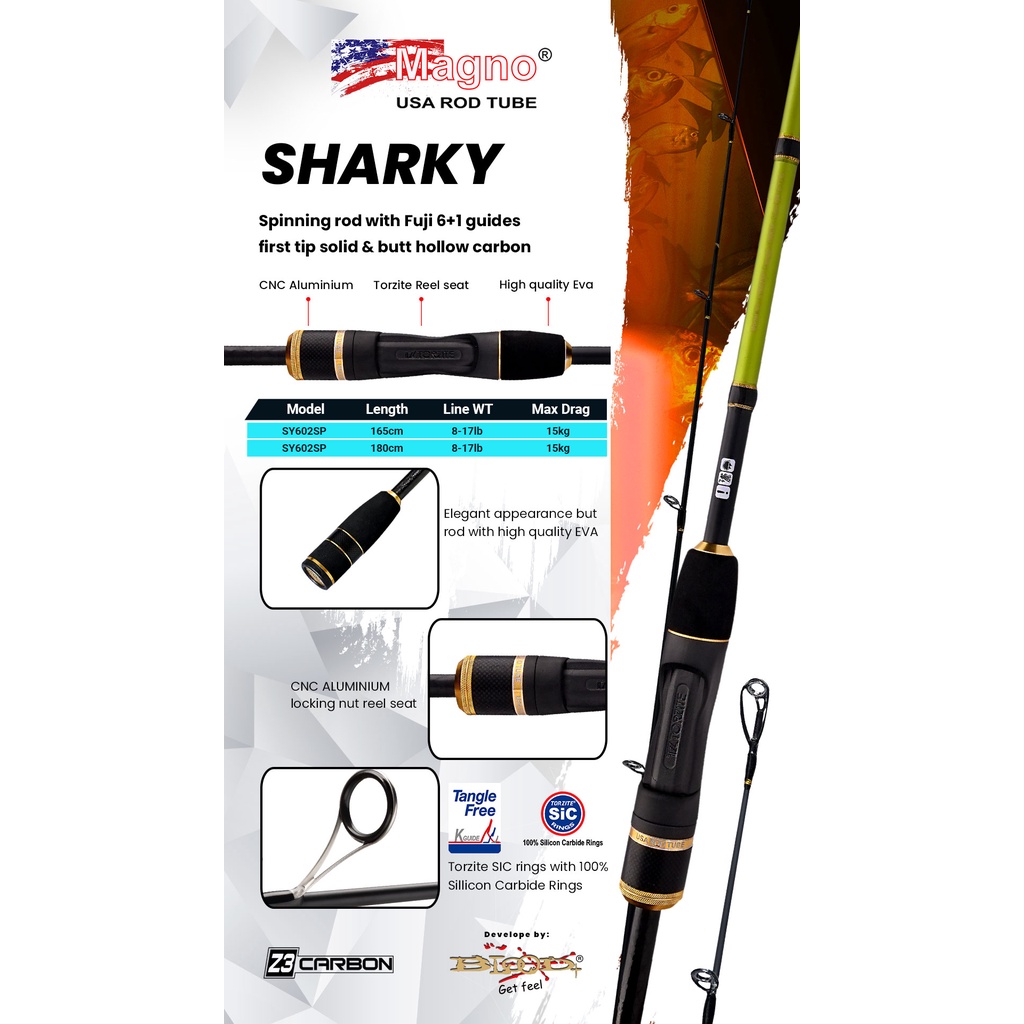 JORAN MAGNO SHARKY 180CM - 8-17LB