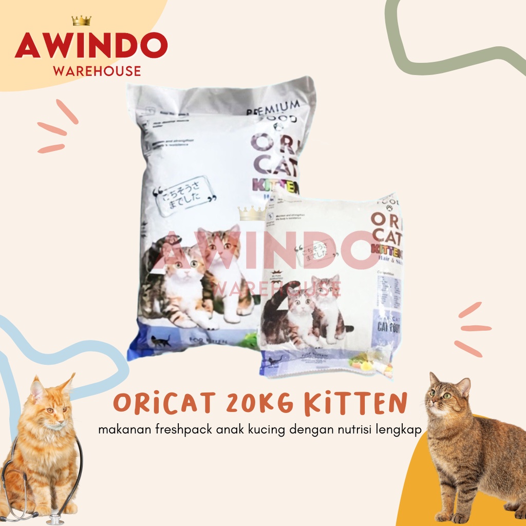 INSTANT - Oricat Kitten 20kg Makanan Anak Kucing