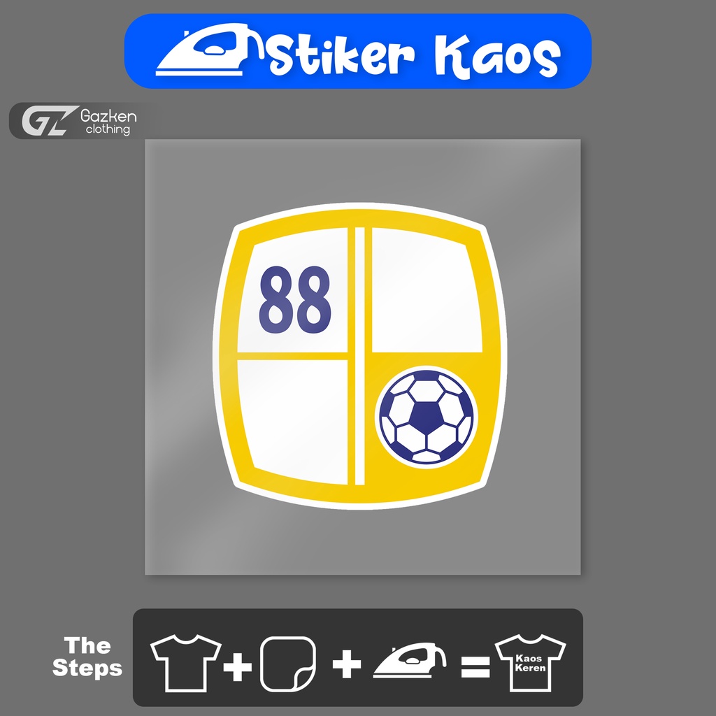 Stiker Kaos Barito Putra Sticker Sablon Tempelan Baju Sepak Bola Indonesia Dengan Setrika Murah dan 