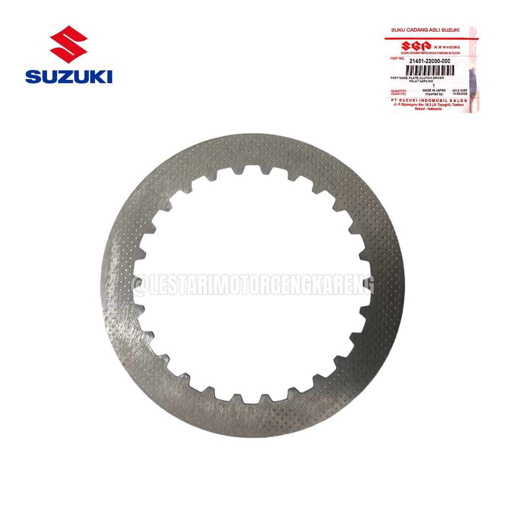 BESI PLAT GESEK KOPLING SATRIA 2TAK 6SPEED SGP JAPAN 21451-22000-00