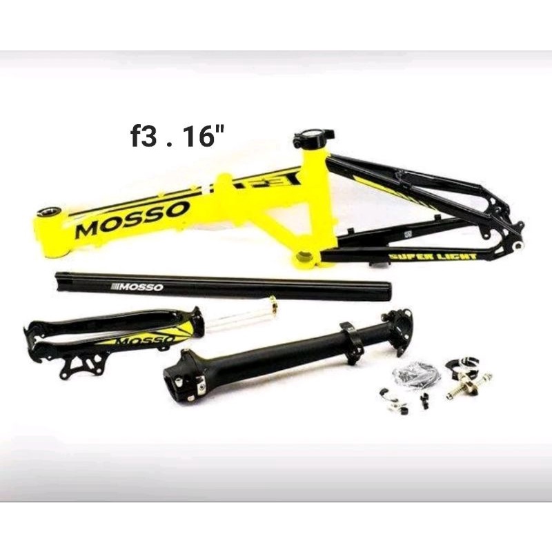 MOSSO F3 16 INCH FRAME RANGKA SEPEDA LIPAT SELI FOLDING BIKE MOSSO F3 DISCBRAKE UKURAN 16 PLUS ATAU 349