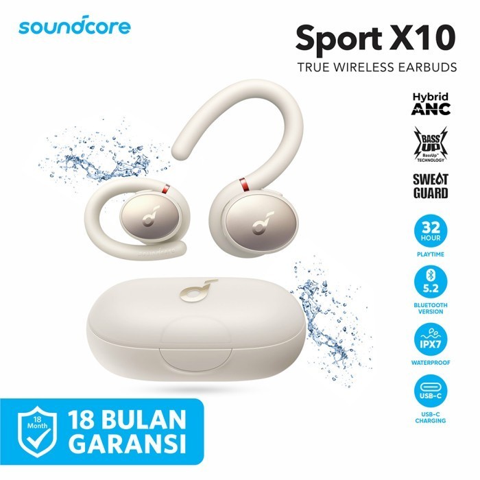 ANKER SOUNDCORE SPORT X10 TWS EARPHONE ANC BLUETOOTH WIRELESS A3961