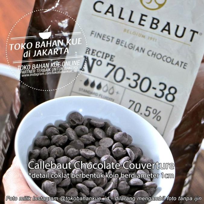 

Callebaut NOIR Couverture Dark Chocolate 70,5% 1kg Cokelat Baking 7030