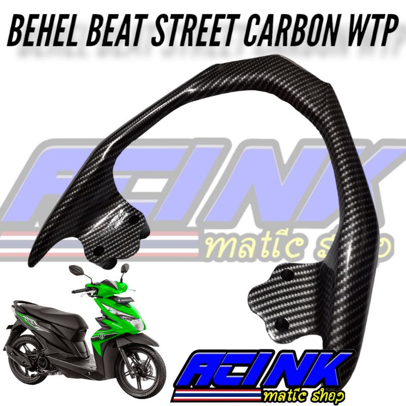 Behel begel planger pegangan jok belakang behel beat street carbon karbon