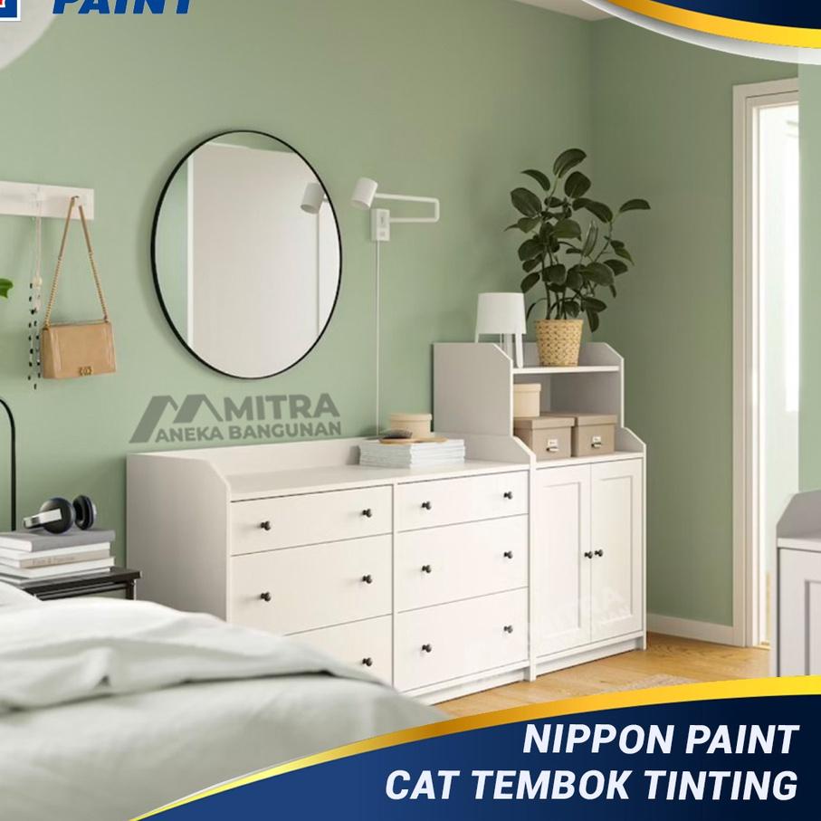 ➤   EKSTERIOR INTERIOR NIPPON PAINT SWEET ESCAPADE NP BGG 1759 T / SAGE GREEN / VINILEX PRO ELASTEX 