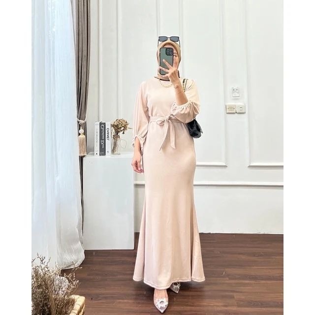 Nadine mermaid dress | gamis wanita | dress hits wanita