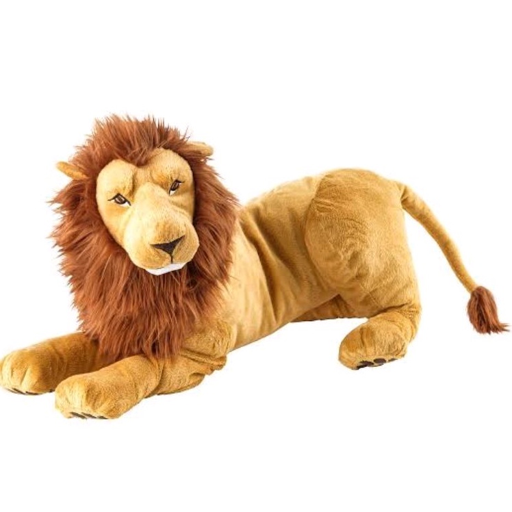 BONEKA KUCING SINGA SIMBA MACAN HARIMAU LION DOLL JUMBO BESAR 1 METER MAINAN