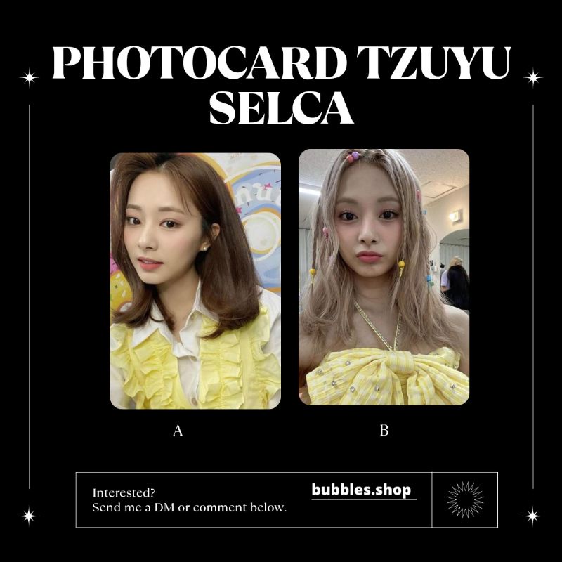 PHOTOCARD UNOFFICIAL TZUYU TWICE SELCA