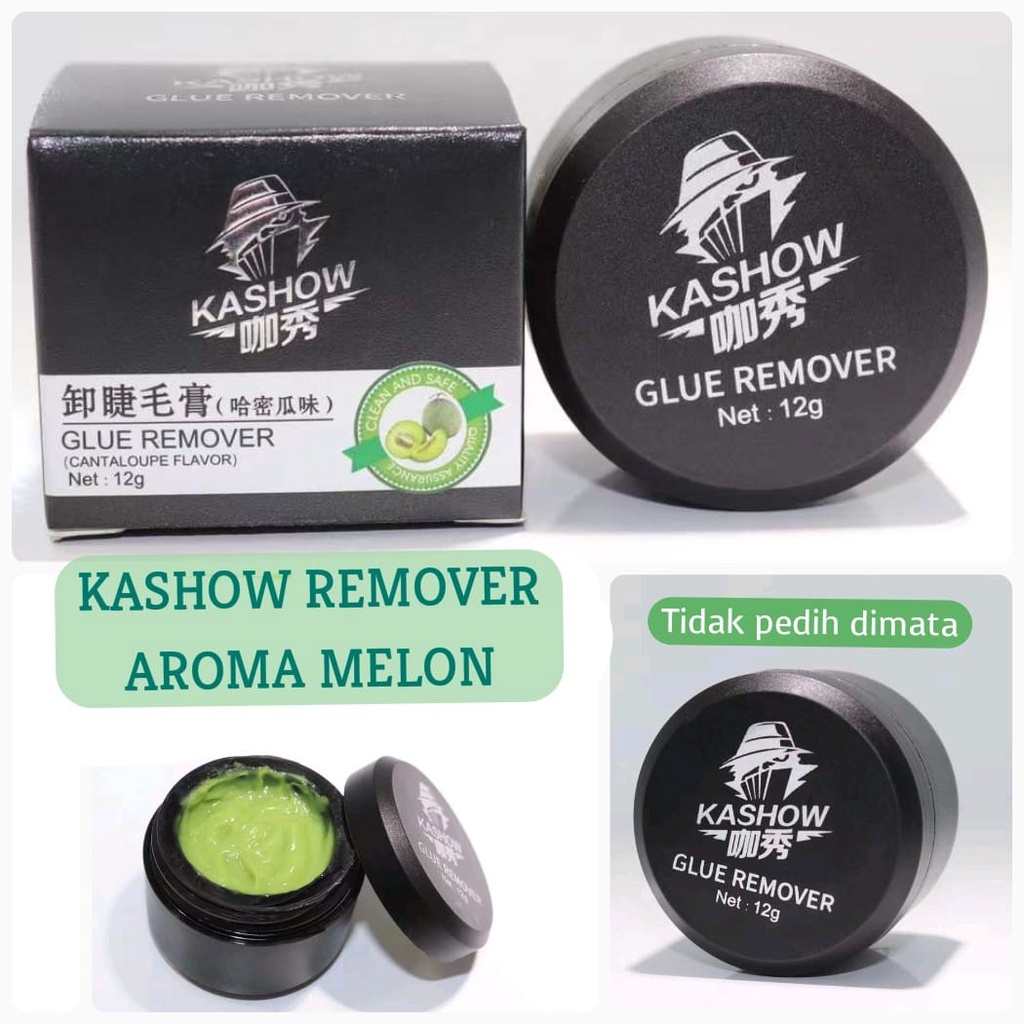 KASHOW GLUE REMOVER EYELASH EXTENSION AROMA WANGI MELON PERONTOK BULUMATA TIDAK PEDIH DIMATA
