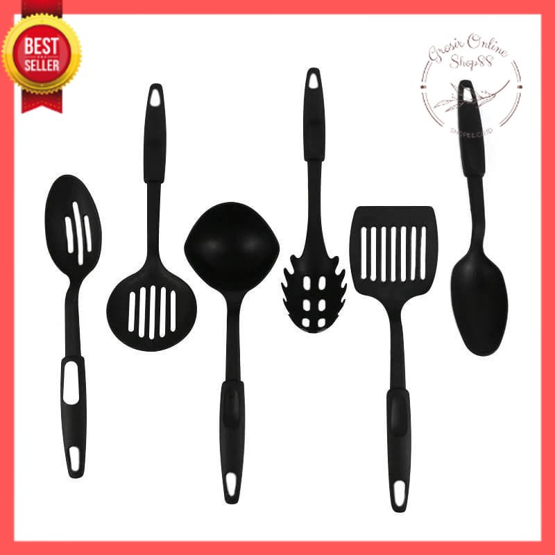 GOS -E201- Spatula 6 in 1 - Spatula Satu Set - Sutil Sodet Masak Untuk Tumis Rebus Paket -Spatula Set Isi 6pcs