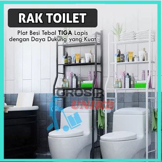 Rak Toilet Organizer WC Tissue Sabun Kloset Kamar Mandi susun grosir unik2