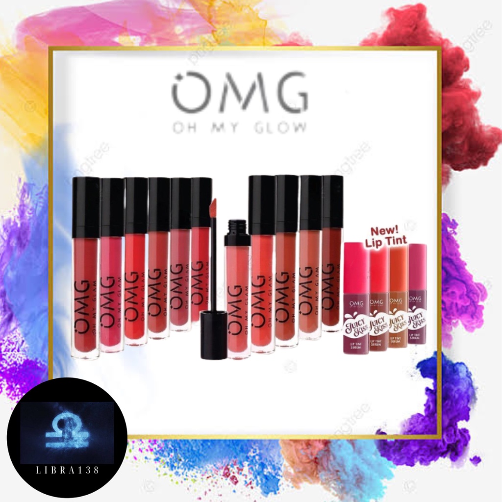 OMG Oh My Glam Matte Kiss Lip Cream 3.5g ( lipstick lipstik lipcream ) ️BPOM halal Oh My Glow