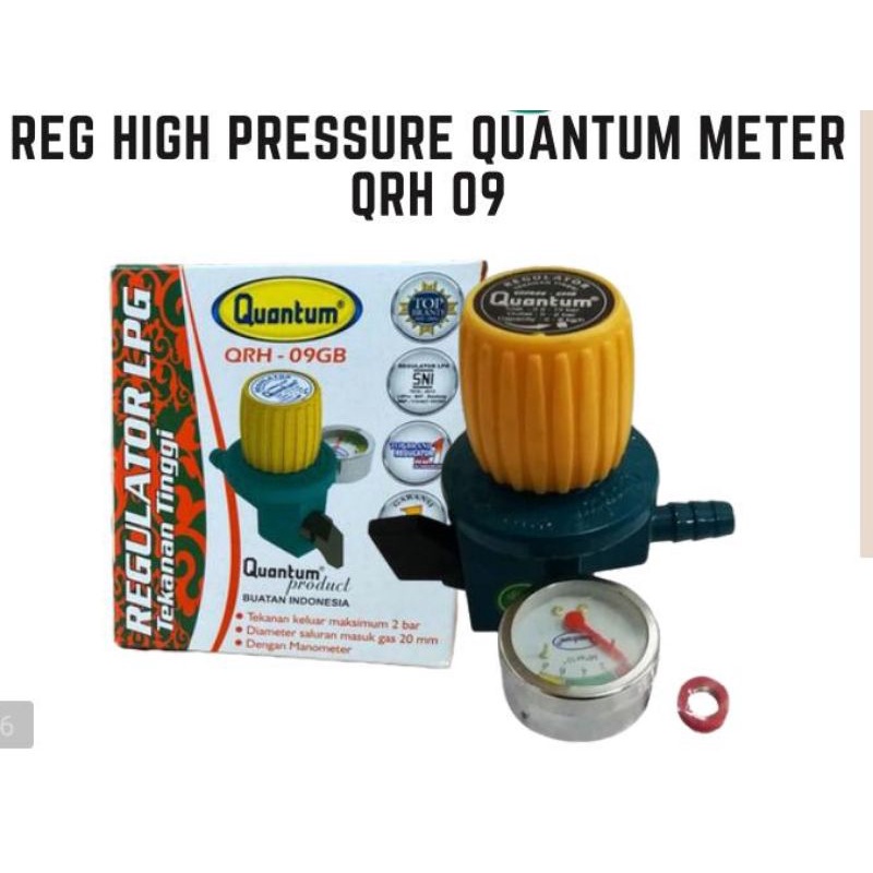Regulator kompor gas tekanan tinggi Quantum QRH 09 / Regulator Quantum high pressure / Regulator Quantum