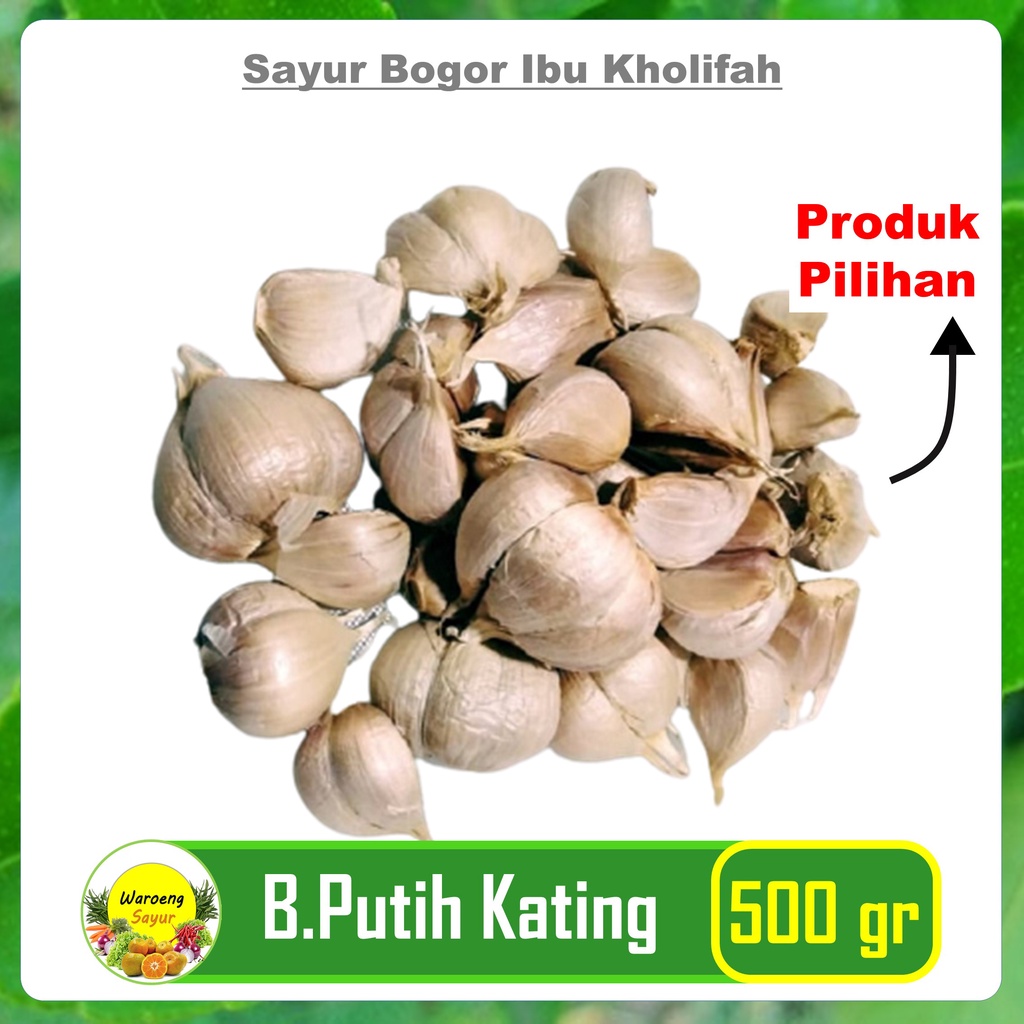 

Bawang Putih Kating 500 Gram Bumbu Dapur Sayur Sayuran Segar Bogor