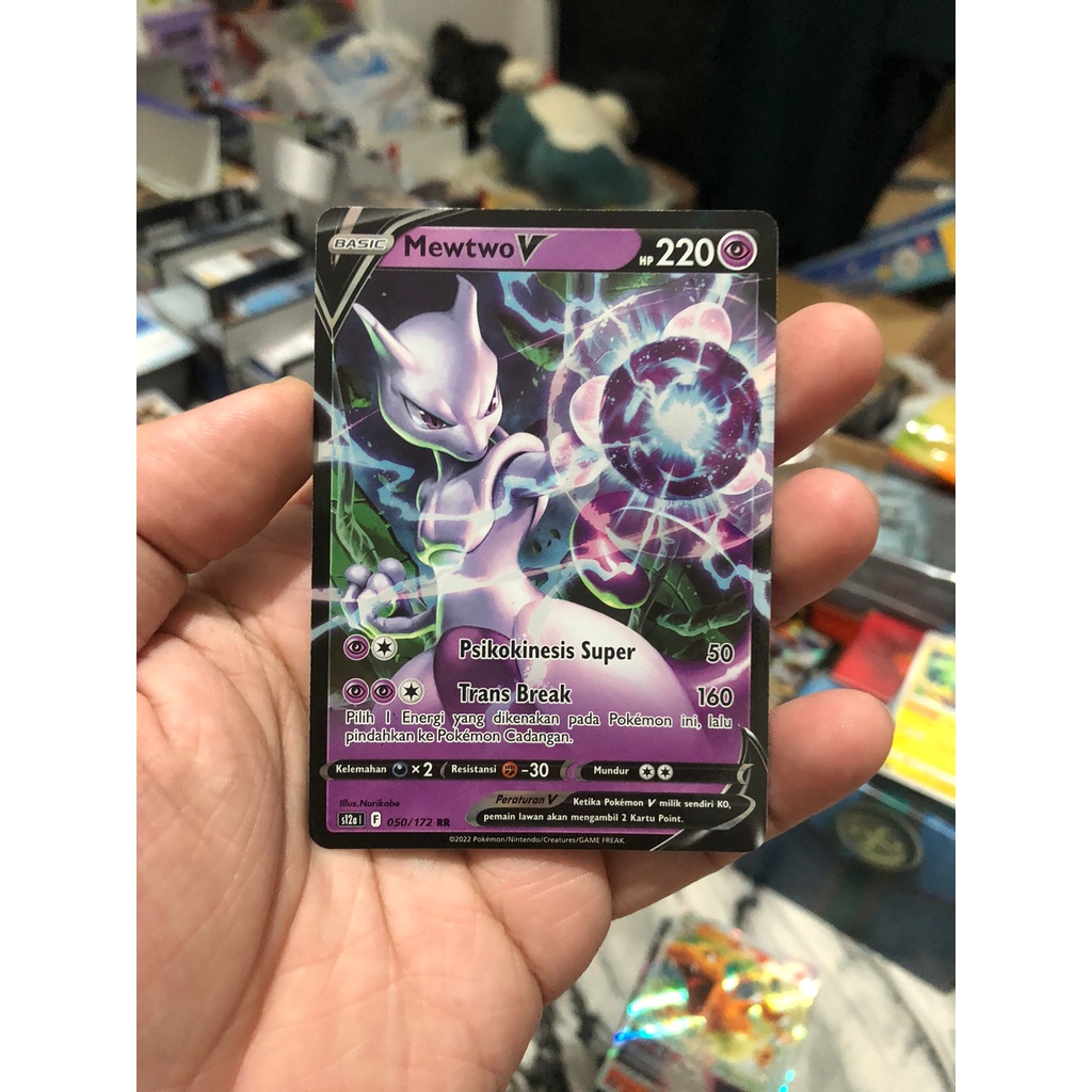 Kartu Pokemon TCG Mewtwo V RR s12a VStar Semesta Original Indonesia Arceus Palkia Dialga Giratina