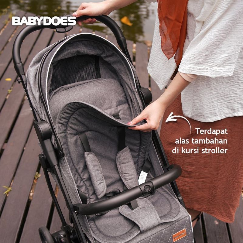 Babydoes Stroller CH 2221 Pronto + Plus Kereta Dorong Bayi Cabin Size