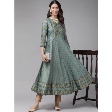 KURTI SIZE S M L XL ASLI INDIA YASH GALLERY WARNA HIJAU GREEN / BAJU KURTI INDIA / DRESS INDIA / BAJ
