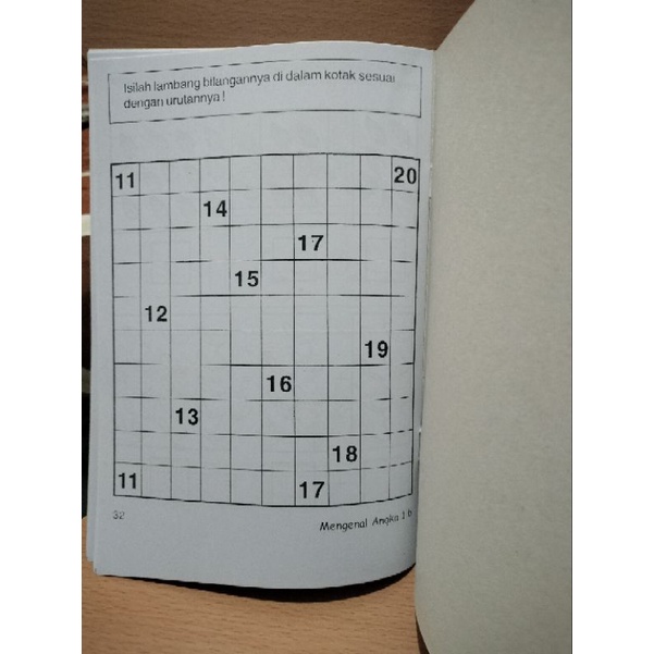 buku awal mengenal angka 1a &amp; 1b