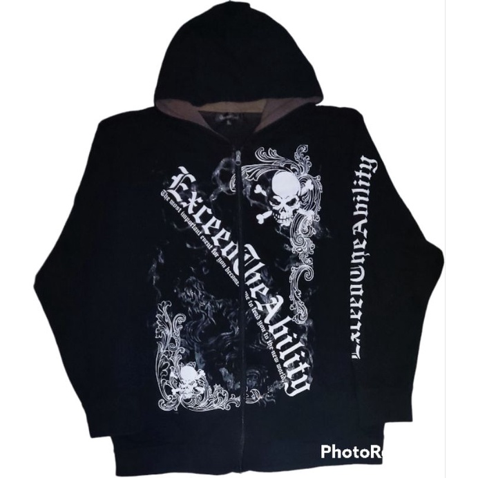Hoodie Beaumont Carr Tengkorak Exceed The Ability Black