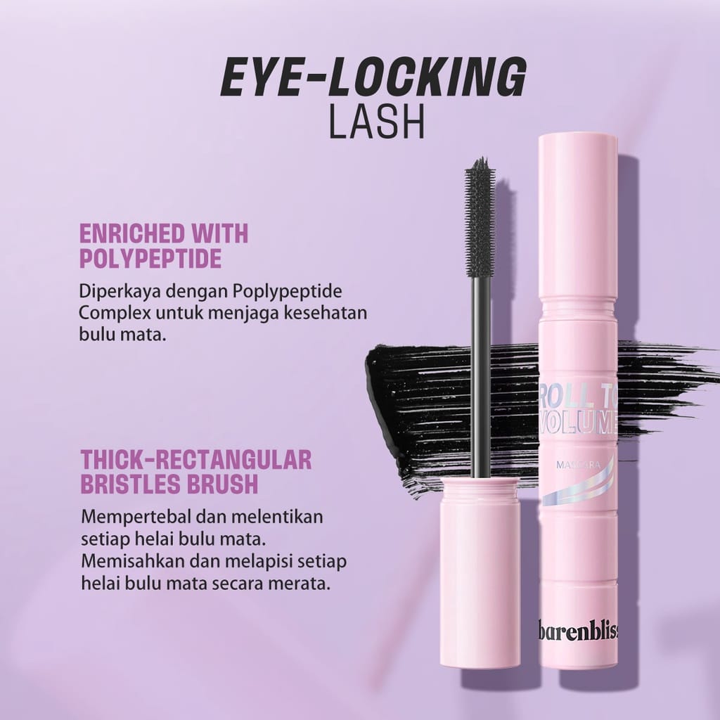 ✿ELYSABETHME✿ [NEW LAUNCHING] BNB BARENBLISS KOREAN ROLL TO VOLUME MASCARA | TAHAN LAMA | WATERPROFF