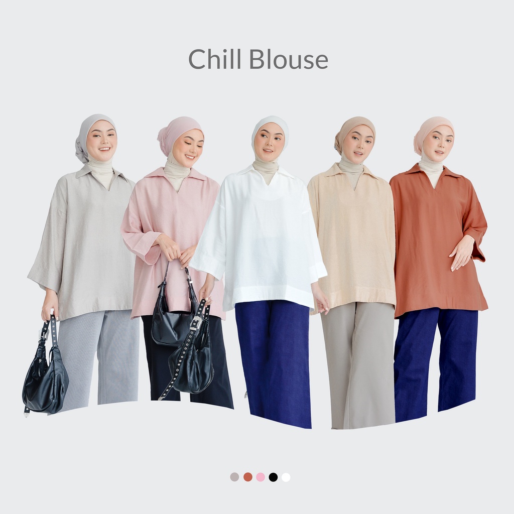 NUNA Chill Blouse | atasan top wanita polos