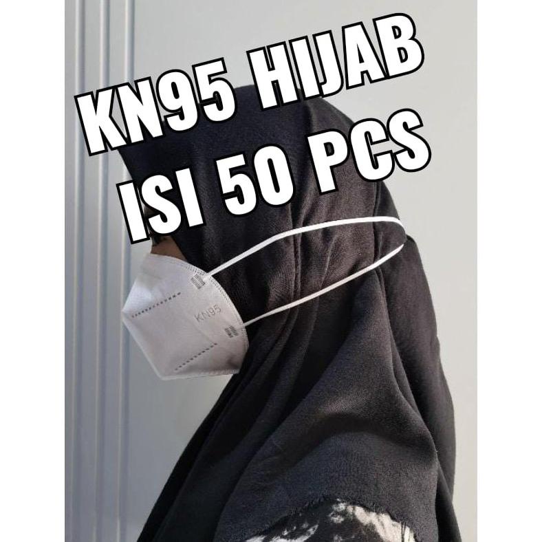 Trend - l MASKER KN95 HIJAB isi 50 pcs PACKINGAN i-CARE | MASKER ORIGINAL KN95 5PLY .,