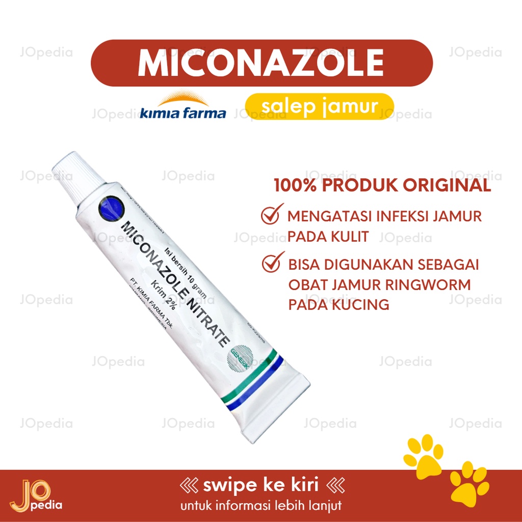 MICONAZOLE Obat Jamur Kucing Anjing Kelinci Salep Krim Kulit Hewan