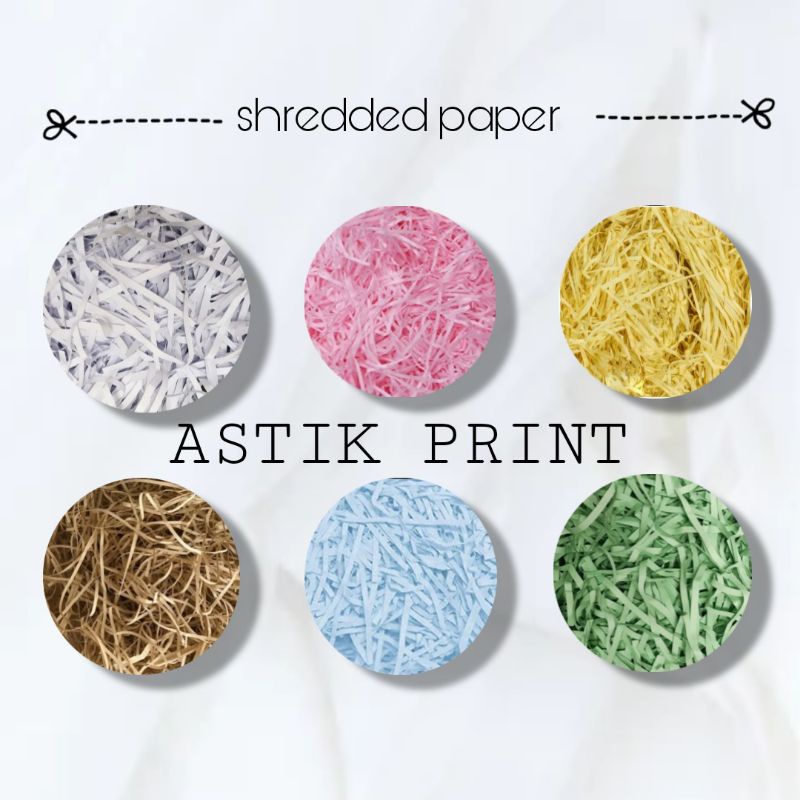 

kertas cacah kertas serut kertas potong shredded paper hampers premium