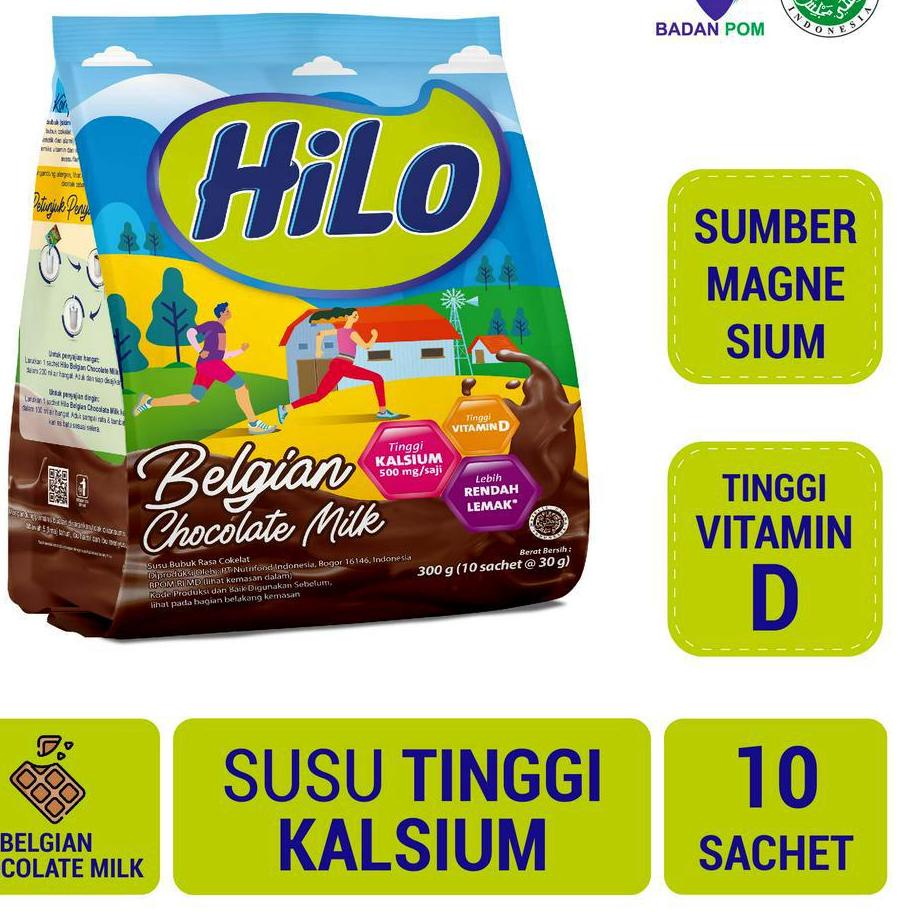 

Diskon | KF7 | HiLo Active Belgian Chocolate 300 gram (10 Sachet) - Susu Tinggi Kalsium