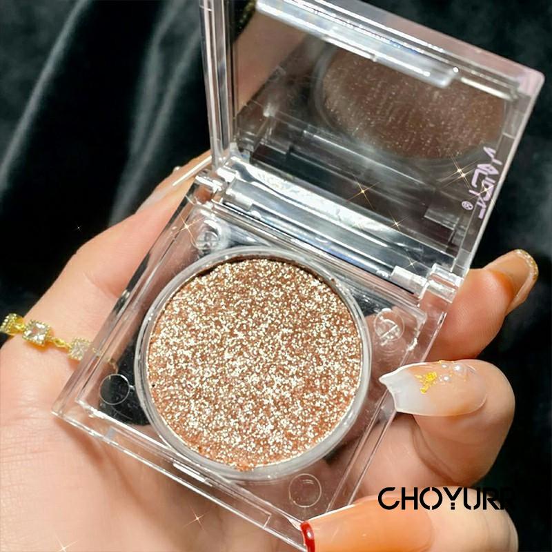 【COD】Highlight / Eyeshadow / Contour Pearl Glitter High-gloss Powder Long Lasting Mencerahkan Payet Ulat Sutra Berbaring Korea Makeup-CH