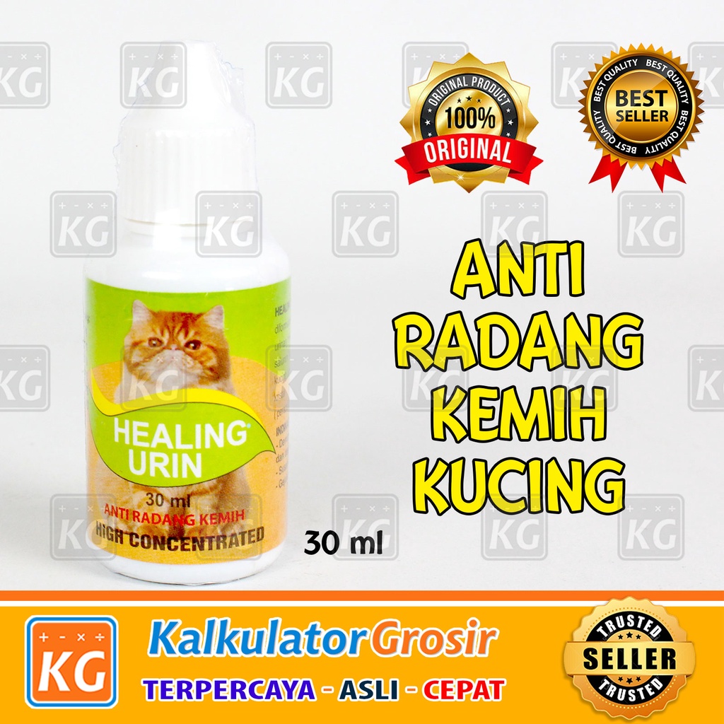 Healing Urin Obat Anti Radang Kemih Untuk Kucing 30ml Obat Susah Kencing