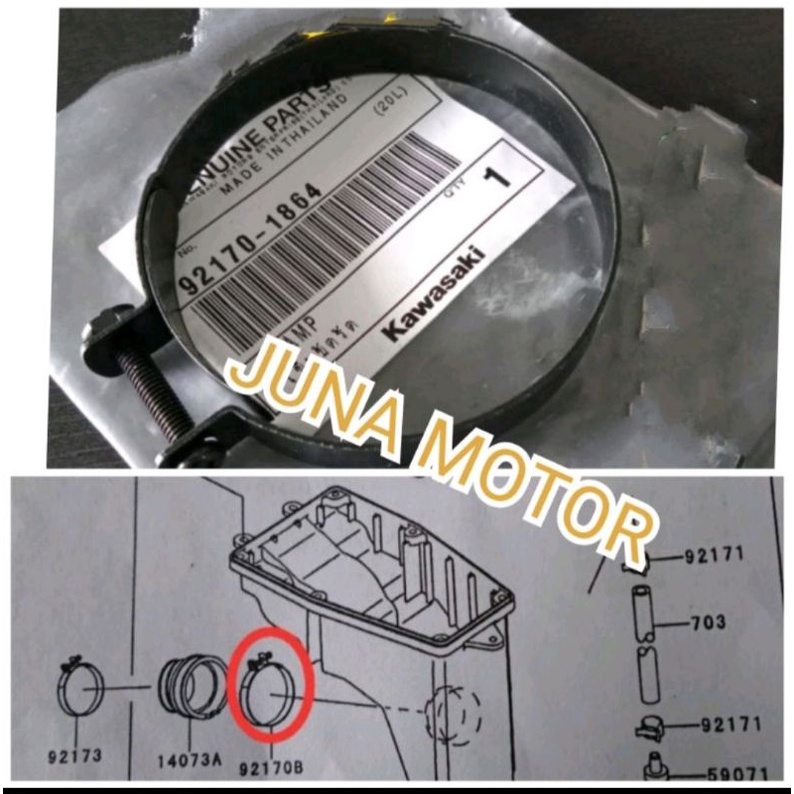 klem clem karet filter bok box filter ninja rr original