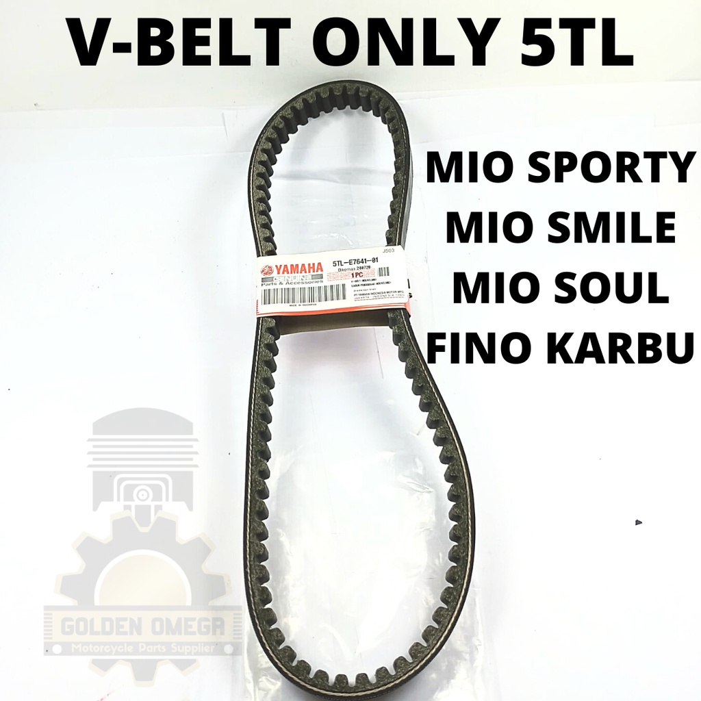 VANBELT ONLY  YAMAHA 5TL V-BELT YAMAHA MIO SPORTY, MIO SMILE, MIO SOUL KUALITAS ORIGINAL ORI VANBELT