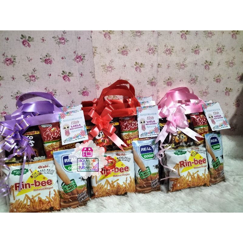 Paket Snack Rinbee || Mini snack hemat || Paket snack murmer || Hampers gocengan