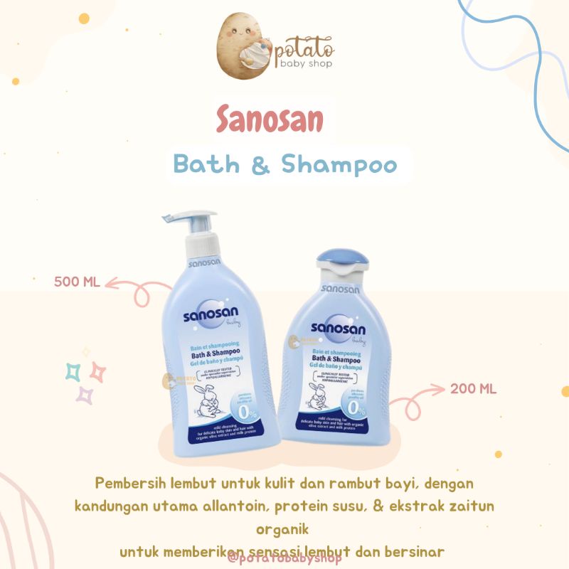 Sanosan Bath &amp; Shampoo 500ml