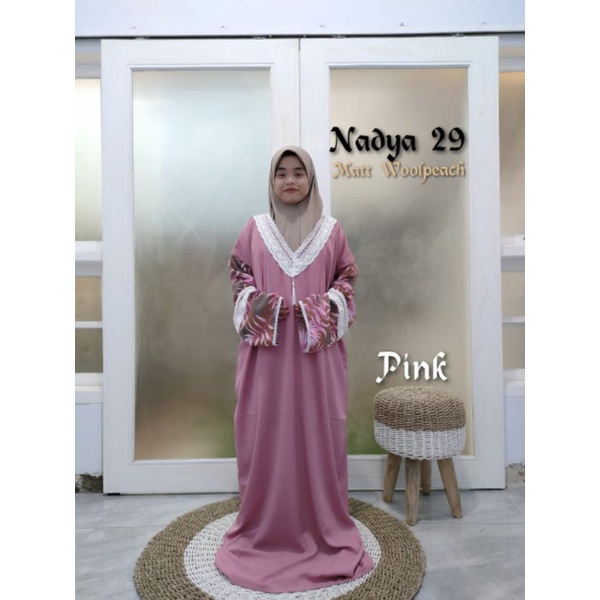 Abaya Sholat Nadya Mukena Traveling Abaya Sholat Bahan Wolfis Abayasholat 354