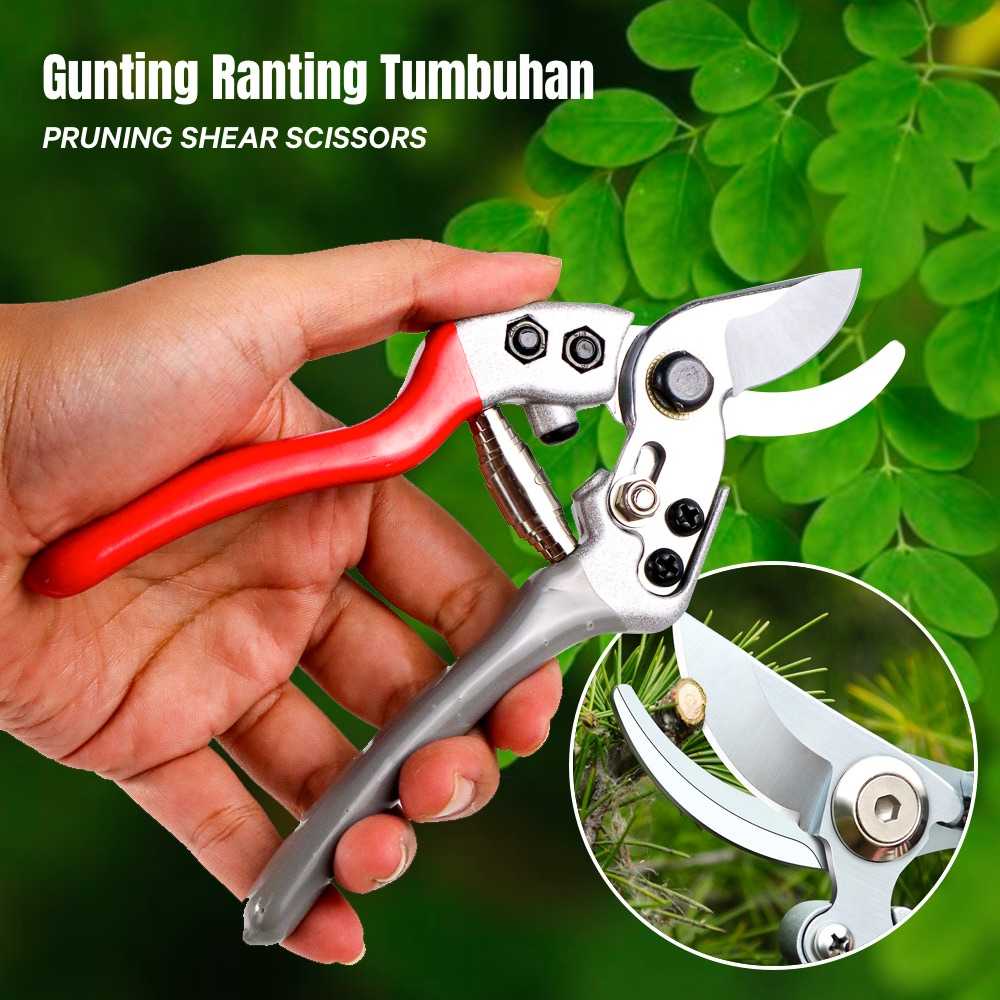 AIRAJ Gunting Tanaman &amp; Ranting Garden Pruning Shear Scissors - 1026 Gunting ini digunakan untuk menggunting tumbuhan seperti ranting pohon, ranting bunga dan lainnya