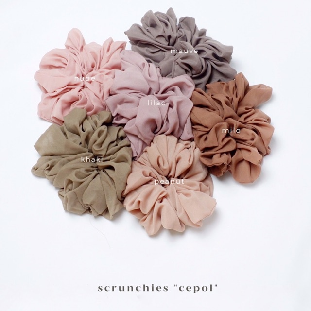 SCRUNCHIE / IKAT RAMBUT SCRUNCI / IKAT RAMBUT / CEPOL /SRUNCHIE CEPOL RAMBUT JUMBO