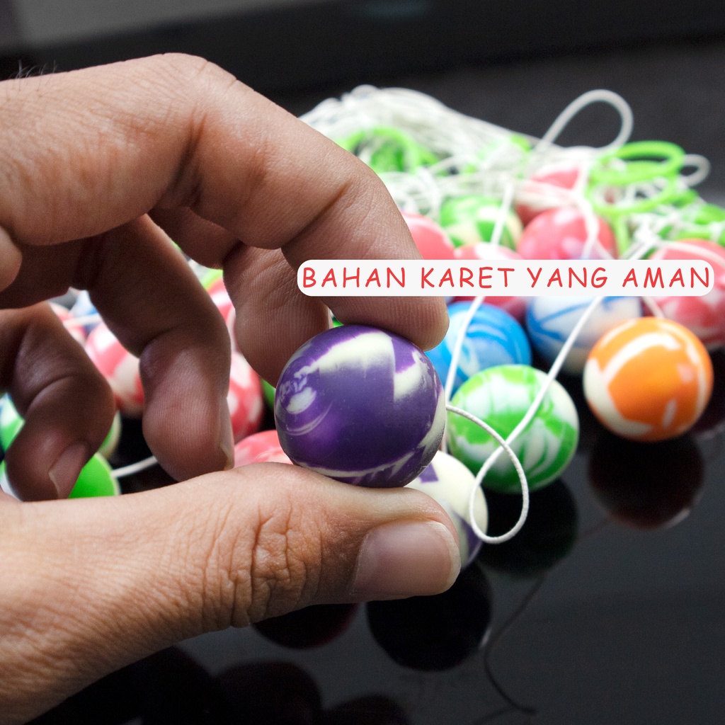 Mainan Yoyo Karet Bola Bouncing Loncat