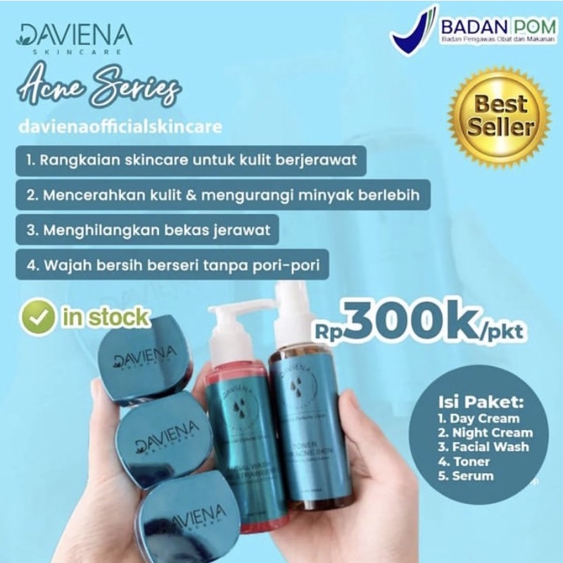 Daviena Skin Care Acne series Serum Daviena Skincare Davienaskincareofficial Davina Devina Lampung J