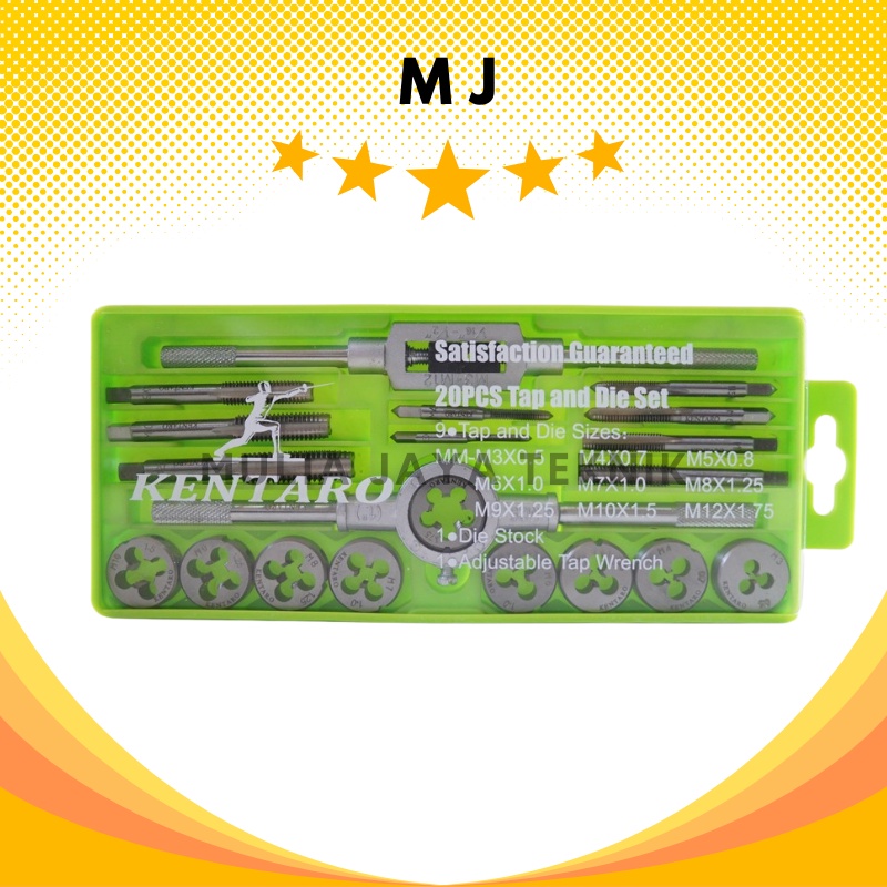Hand Tap & Die Set 20pcs Kemtaro / Hand Tap Die Set 20 pcs Kentaro / Hand Tap & Die Set KTR