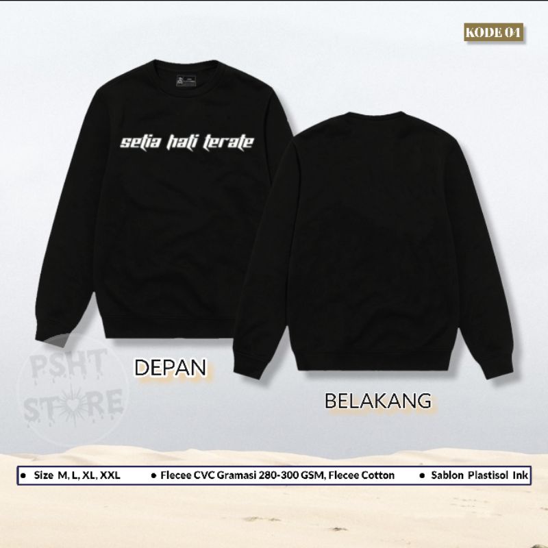 (KODE 04) Sweater Setia Hati Terate