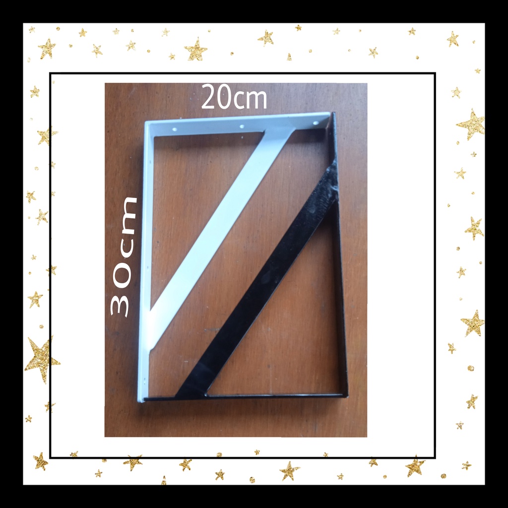 Besi Siku Tebal Penyangga Rak Dinding 30cm x 20cm/Meja Tempel Dinding