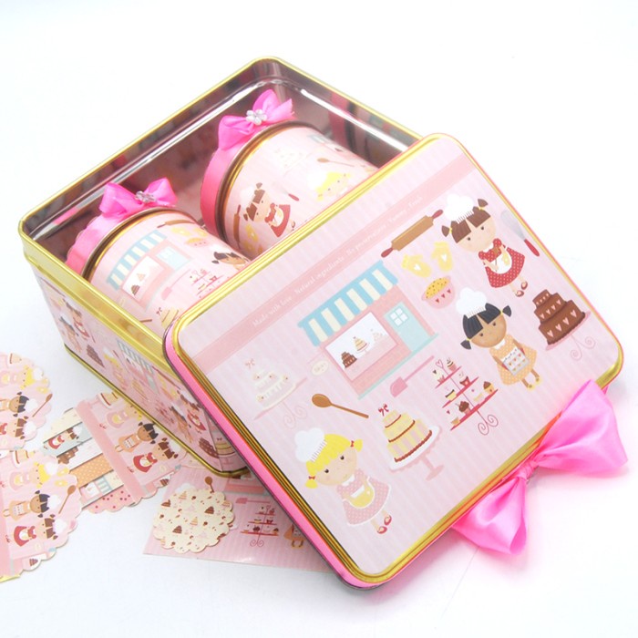 

Terlaris ✨ - Hampers Dus Boks Box Kotak Kaleng Kue Kering Cookies Bakery Cake Cute 2.1.23